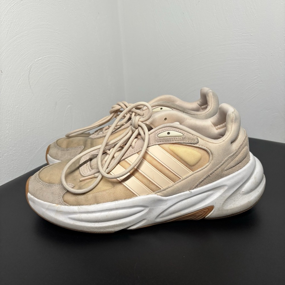Adidas Ozelle Cloudfoam Beige Womens Running GX4693 Size 11 Casual Athletic
